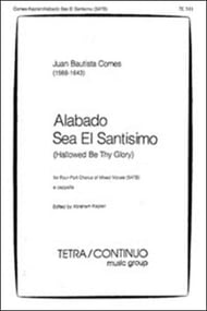 Alabado Sea El Santisimo SATB choral sheet music cover